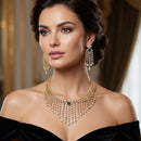 Manisha Jewellery Luxury American Daimond Necklace Set