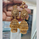 Manisha Gold Plated  Kan Chain Jhumki Earrings