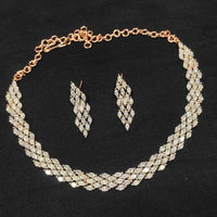 Manisha Gold Plated Crystal Stone Necklace Set