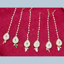 Manisha Jewellery Crystal Stone Pearl And Beads Maangtikka