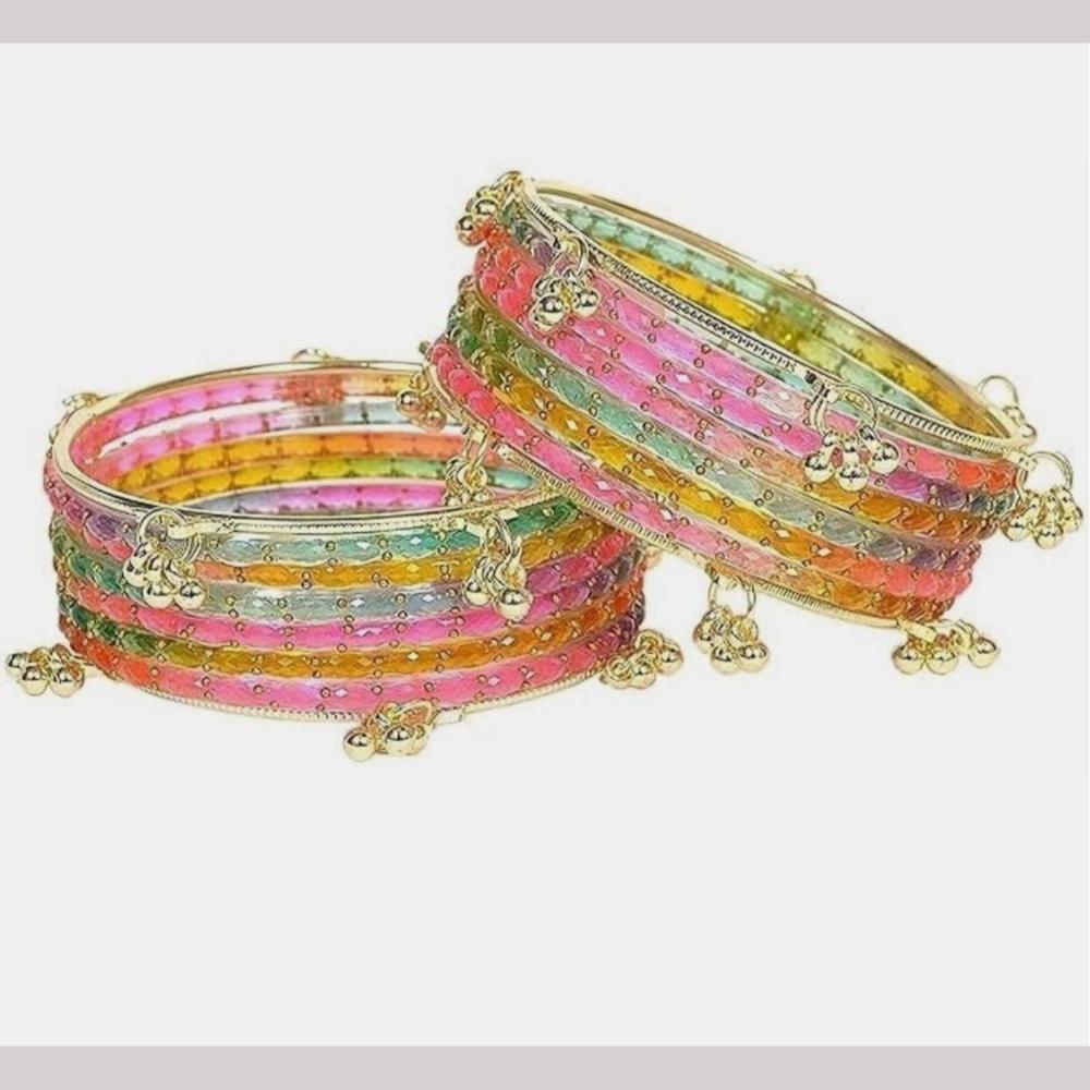 Manisha Jewellery Classic Kashmiri Glass Bangles Set for Ethnic Wear