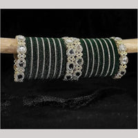 Manisha Jewellery Premium Kundan Stone And Velvet Bangles Set