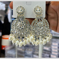 Manisha Jewellery Kundan Stone Pearl And Beads Dangler Earrings
