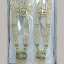 Manisha Jewellery Designer Kundan Stone And Pearl Meenakari Long Necklace Set