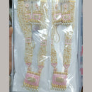 Manisha Jewellery Designer Kundan Stone And Pearl Meenakari Long Necklace Set