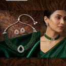 Manisha Jewellery Luxury Austrian Stone And Pearl Choker Necklace Set