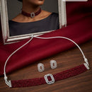 Manisha Jewellery Luxury Austrian Stone And Pearl Choker Necklace Set