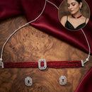 Manisha Jewellery Luxury Austrian Stone And Pearl Choker Necklace Set