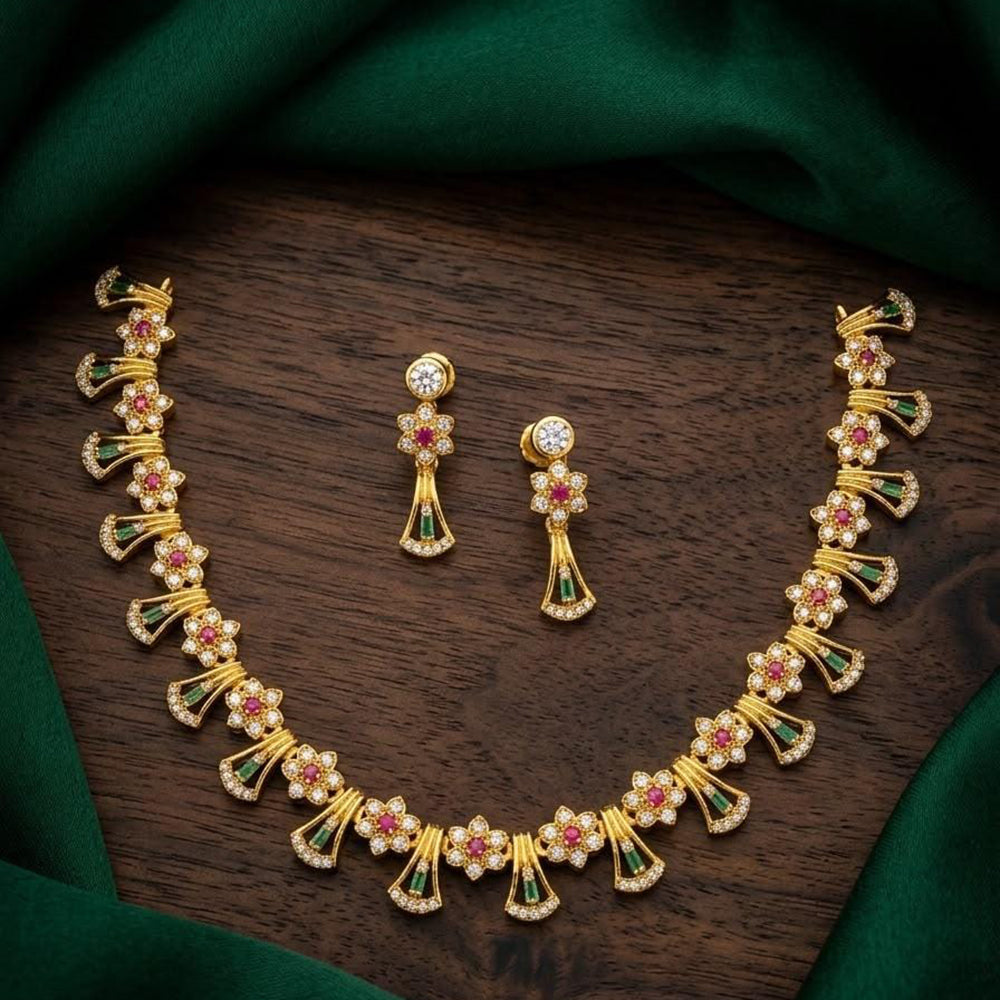 Manisha Jewellery Luxury Austrian Stone Necklace Set