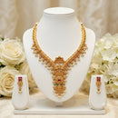 Manisha Jewellery Premium Pota Stone And Pearl Necklace Set
