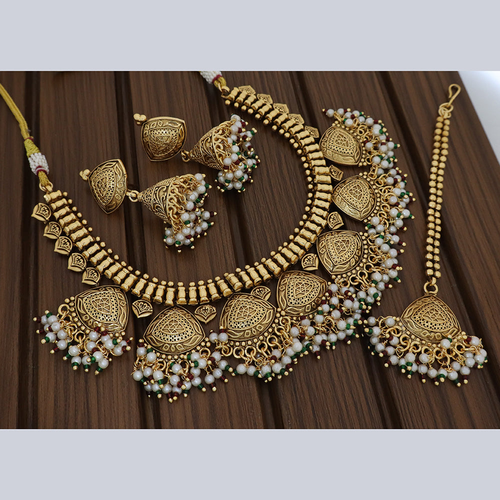 Manisha Jewellery Grand Pearl Necklace Set