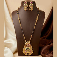 Manisha Jewellery Elegant Pota Stone And Beads Mangalsutra