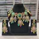 Manisha Jewellery Classic Pota Stone And Beads Choker Necklace Set
