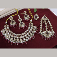 Manisha Jewellery Graceful Kundan Stone And Beads Necklace Set