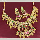Manisha Jewellery Premium Pota Stone And Beads Necklace Set