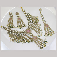 Manisha Jewellery Classic Pota Stone And Pearl Necklace Set