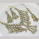 Manisha Jewellery Classic Pota Stone And Pearl Necklace Set