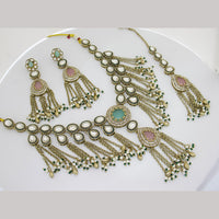 Manisha Jewellery Classic Pota Stone And Pearl Necklace Set