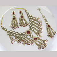 Manisha Jewellery Classic Pota Stone And Pearl Necklace Set