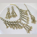 Manisha Jewellery Classic Pota Stone And Pearl Necklace Set