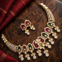 Manisha Jewellery Elegant American Daimond Necklace Set