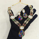 Manisha Jewellery Polki Kundan Stone Meenakari Designer Necklace Set