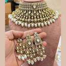 Manisha Jewellery Designer Polki Kundan Stone And Beads Choker Necklace Set