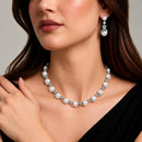 Manisha Jewellery Elegant American Daimond And Beads Necklace Set