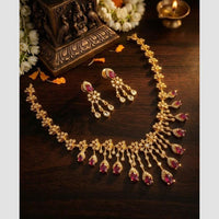 Manisha Jewellery Designer Crystal Stone Necklace Set