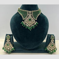 Manisha Jewellery Polki Kundan Stone And Beads Choker Necklace Set