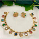 Manisha Jewellery Kundan Stone And Pearl Choker Necklace Set