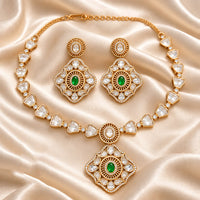 Manisha Jewellery Royal Look Austrian Stone Necklace Set 