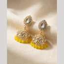 Manisha Jewellery Designer Kundan Stone And Pearl Jhumki Earrings