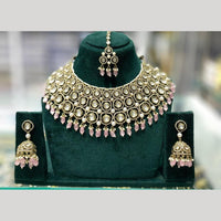 Manisha Jewellery Elegant Polki Kundan Stone And Pearl Choker Necklace Set for Women