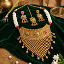 Manisha Jewellery Elegant Pota Stone And Pearl Choker Necklace Set for Women