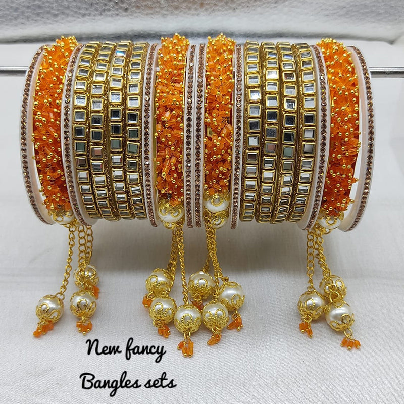 Lucentarts Jewellery Gold Plated Bangle Set