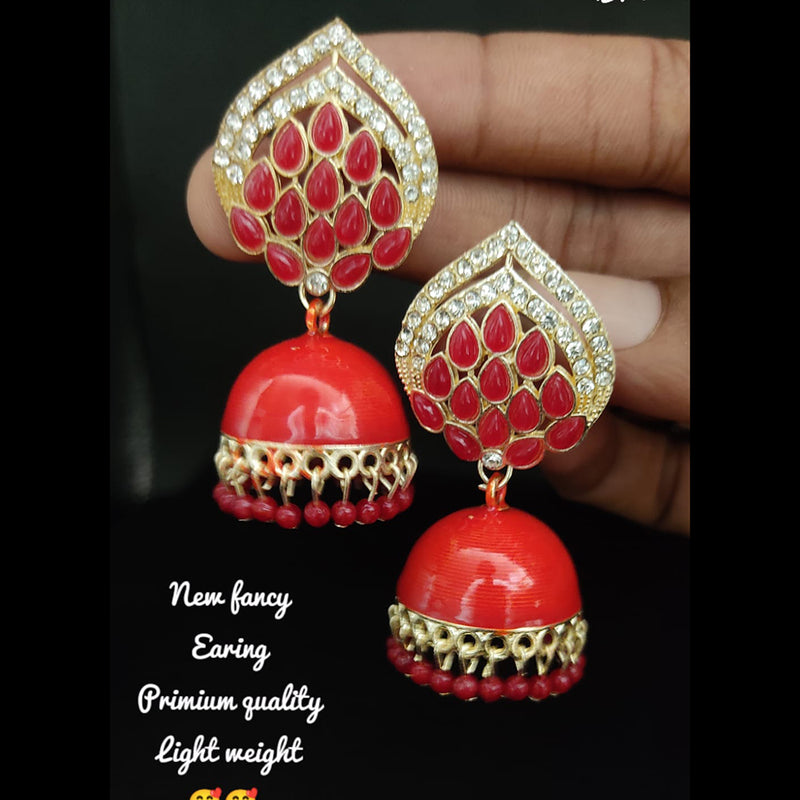 Lucentarts Jewellery Gold Plated Jhumki Earrings