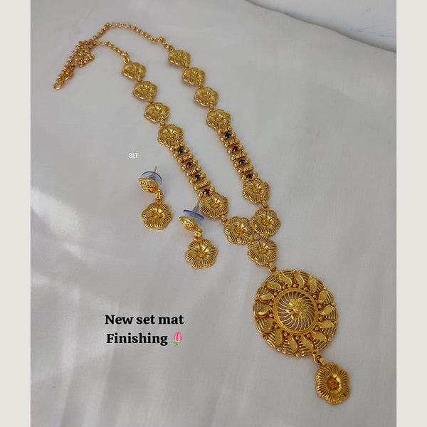 Lucentarts Jewellery Gold Plated Long  Necklace Set