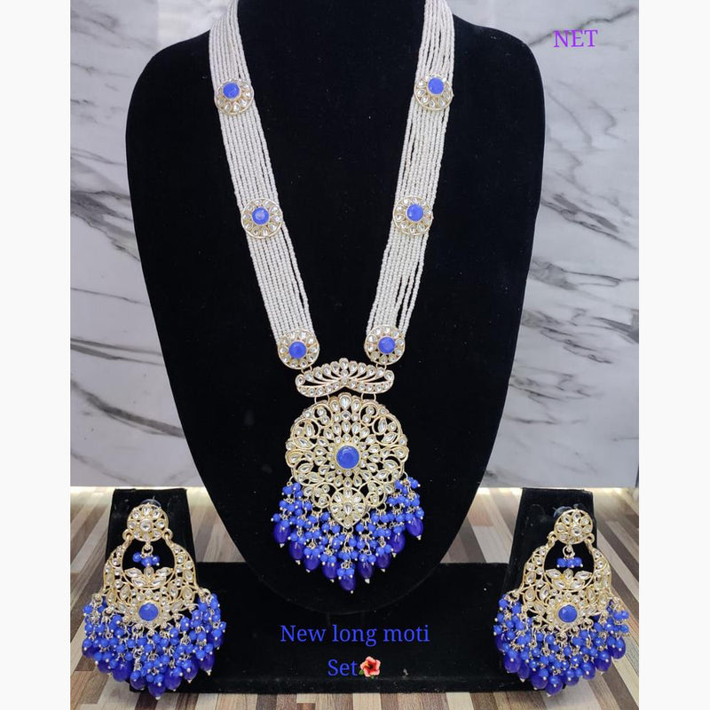 Lucentarts Jewellery Gold Plated Long Necklace Set