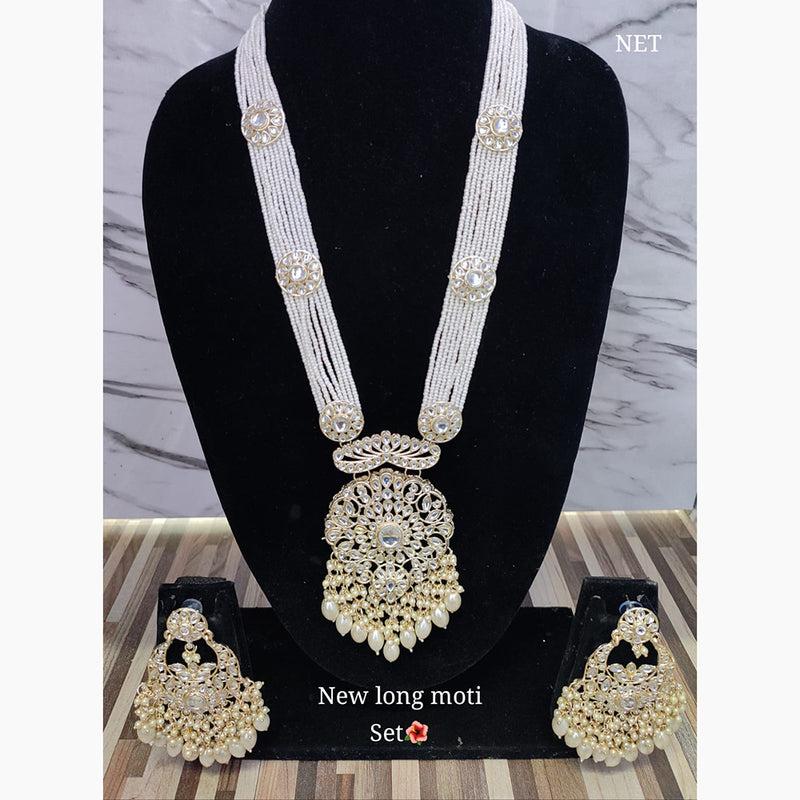 Lucentarts Jewellery Gold Plated Long Necklace Set