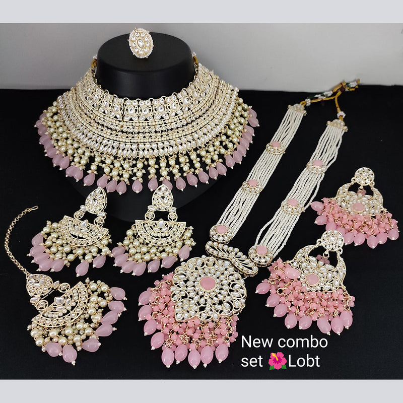Lucentarts Jewellery Gold Plated Combo Necklace Set