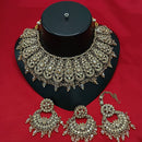 Lucentarts Jewellery Gold Plated Austrian Stone Choker Necklace Set