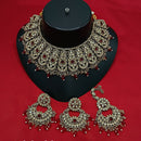 Lucentarts Jewellery Gold Plated Austrian Stone Choker Necklace Set