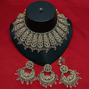 Lucentarts Jewellery Gold Plated Austrian Stone Choker Necklace Set