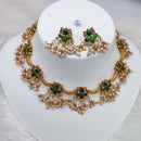Lucentarts Jewellery Gold Plated Pearl Necklace Set
