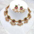 Lucentarts Jewellery Gold Plated Pearl Necklace Set