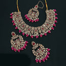 Lucentarts Jewellery Gold Plated Choker Necklace Set