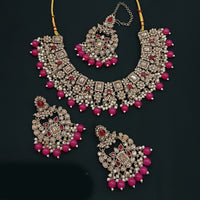 Lucentarts Jewellery Gold Plated Choker Necklace Set