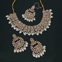 Lucentarts Jewellery Gold Plated Choker Necklace Set