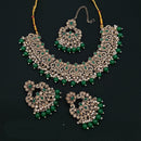 Lucentarts Jewellery Gold Plated Austrian Choker Necklace Set